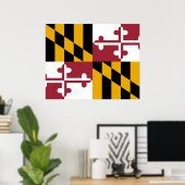 Staatsflagge von Maryland Poster (Heimbüro)