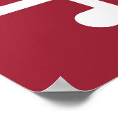 Staatsflagge von Maryland Poster (Ecke)