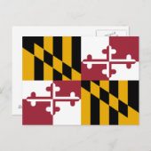 Staatsflagge von Maryland Postkarte (Vorne/Hinten)