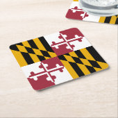 Staatsflagge von Maryland Rechteckiger Pappuntersetzer (angewinkelt)