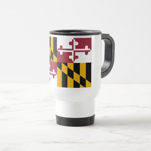 Staatsflagge von Maryland Reisebecher (VorderseiteRechts)