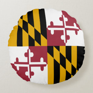 Staatsflagge von Maryland Rundes Kissen