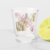 Staatsflagge von Maryland Schnapsglas (Rückseite)