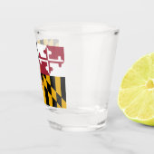 Staatsflagge von Maryland Schnapsglas (Rechts)