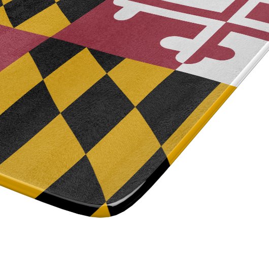 Staatsflagge von Maryland Schneidebrett (Ecke)