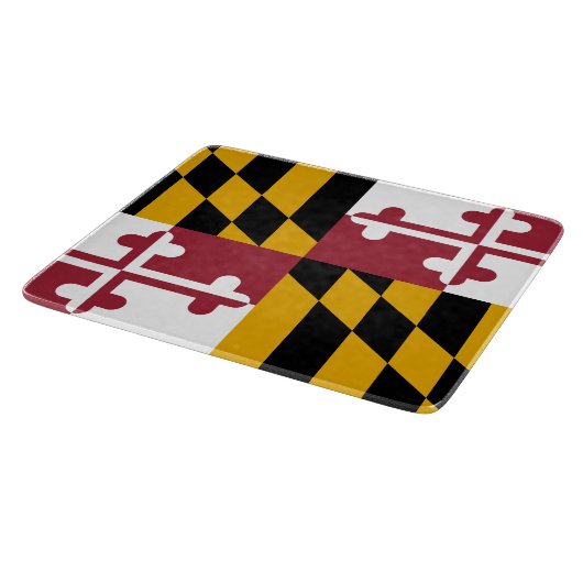 Staatsflagge von Maryland Schneidebrett (Ecke)