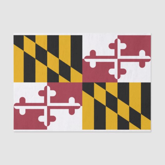 Staatsflagge von Maryland Seidenpapier (Vorderseite)