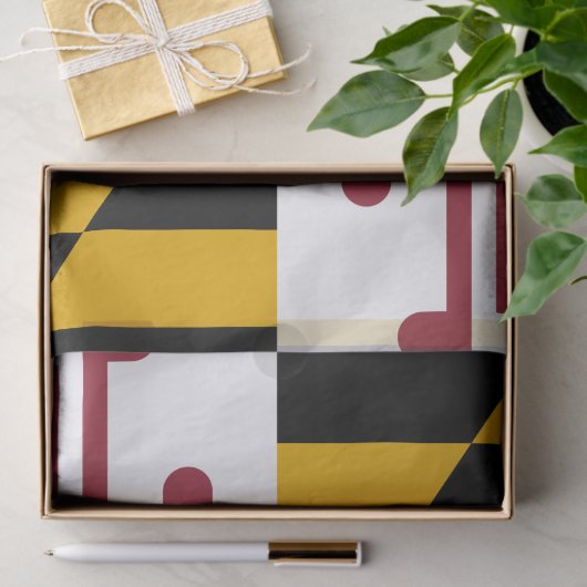 Staatsflagge von Maryland Seidenpapier (Geschenk)