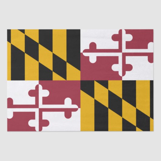 Staatsflagge von Maryland Seidenpapier (Vorderseite)