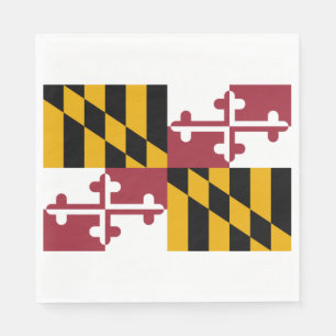 Staatsflagge von Maryland Serviette