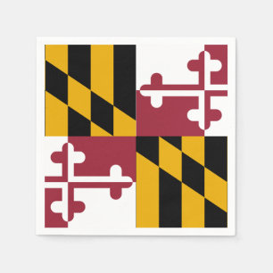 Staatsflagge von Maryland Serviette