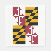 Staatsflagge von Maryland Serviette (Vorderseite)