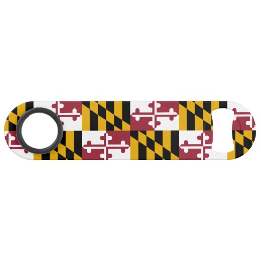 Staatsflagge von Maryland Speed Flaschenöffner (Vorderseite (Horizontal))