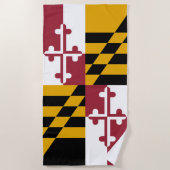 Staatsflagge von Maryland Strandtuch (Vorderseite)