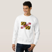 Staatsflagge von Maryland Sweatshirt (Vorne ganz)