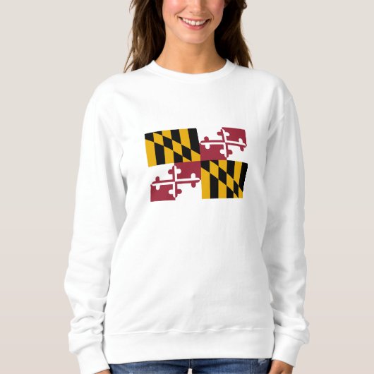 Staatsflagge von Maryland Sweatshirt (Vorderseite)