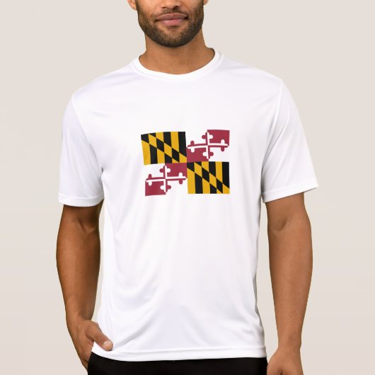 Staatsflagge von Maryland T-Shirt (Vorderseite)