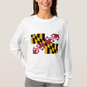 Staatsflagge von Maryland T-Shirt