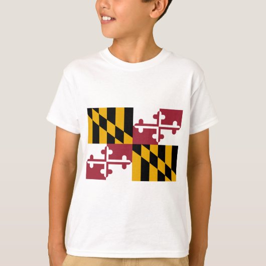Staatsflagge von Maryland T-Shirt (Vorderseite)