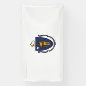 Staatsflagge von Massachusetts Banner (Vertikal)