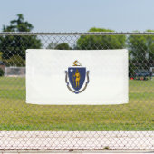 Staatsflagge von Massachusetts Banner (Insitu)