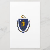 Staatsflagge von Massachusetts Briefpapier (Vorderseite)