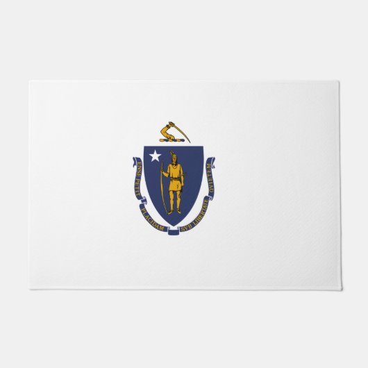 Staatsflagge von Massachusetts Fußmatte (Vorderseite)