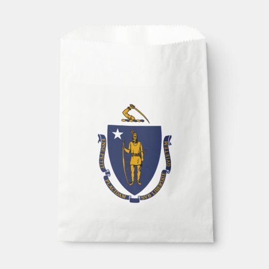 Staatsflagge von Massachusetts Geschenktütchen (Vorderseite)