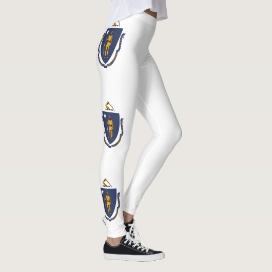 Staatsflagge von Massachusetts Leggings (Rechts)