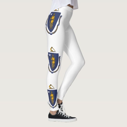 Staatsflagge von Massachusetts Leggings (Rechts)