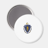 Staatsflagge von Massachusetts Magnet (Vorderseite/Rückseite)