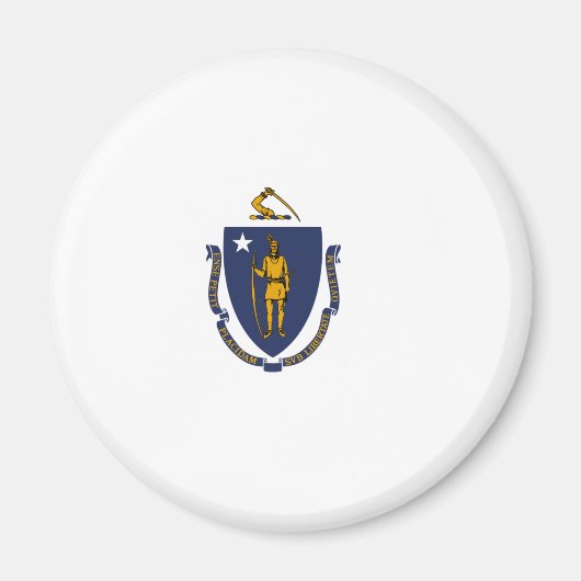 Staatsflagge von Massachusetts Magnet (Vorne)