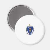 Staatsflagge von Massachusetts Magnet (Vorderseite/Rückseite)
