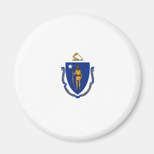 Staatsflagge von Massachusetts Magnet