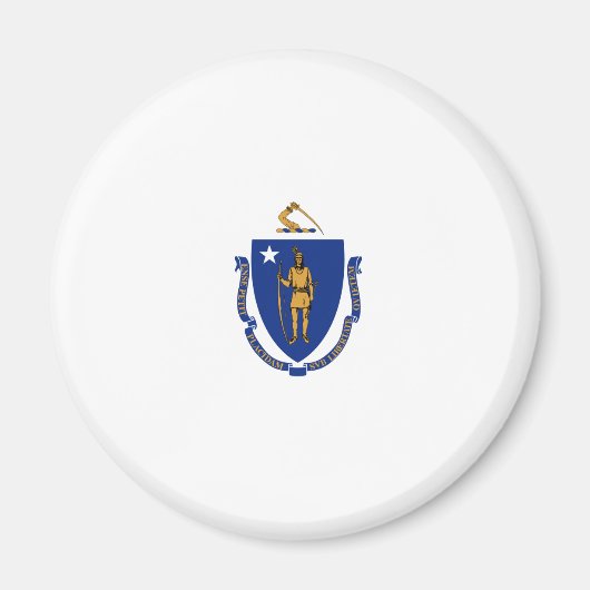 Staatsflagge von Massachusetts Magnet (Vorne)