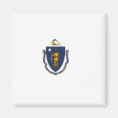 Staatsflagge von Massachusetts Magnet (Vorne)