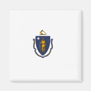 Staatsflagge von Massachusetts Magnet