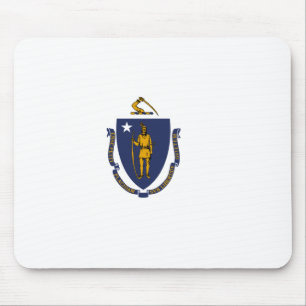 Staatsflagge von Massachusetts Mousepad