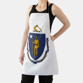 Staatsflagge von Massachusetts Schürze (InSitu)