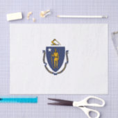 Staatsflagge von Massachusetts Seidenpapier (Handwerk)