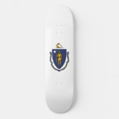 Staatsflagge von Massachusetts Skateboard (Vorderseite)