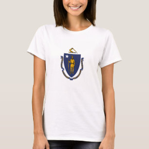 Staatsflagge von Massachusetts T-Shirt