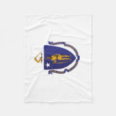 Staatsflagge von Massachusetts, USA Fleecedecke (Vorderseite)