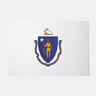 Staatsflagge von Massachusetts, USA Fußmatte