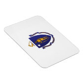 Staatsflagge von Massachusetts, USA Magnet (Rechte Seite)