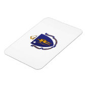 Staatsflagge von Massachusetts, USA Magnet (Linke Seite)