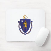 Staatsflagge von Massachusetts, USA Mousepad (Mit Mouse)
