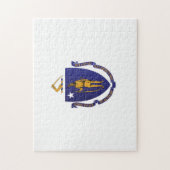 Staatsflagge von Massachusetts, USA Puzzle (Vertikal)