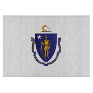 Staatsflagge von Massachusetts, USA Schneidebrett
