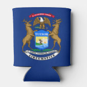 Staatsflagge von Michigan Dosenkühler (Rückseite)